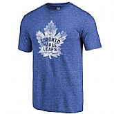Men's Toronto Maple Leafs Fanatics Branded Distressed Team Primary Logo Tri Blend T-Shirt Royal FengYun,baseball caps,new era cap wholesale,wholesale hats